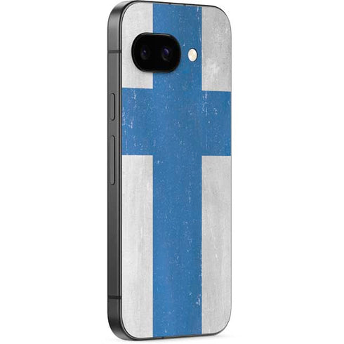 Finland Flag Distressed Google Pixel 9a Skin